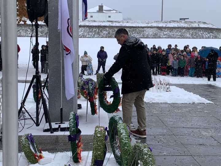 Prescott remembers fallen local veterans in snowy ceremony