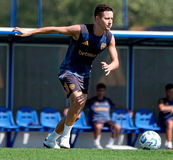 Ander Herrera se entrenó diferenciado en Boca: ¿llega al partido con Argentinos?