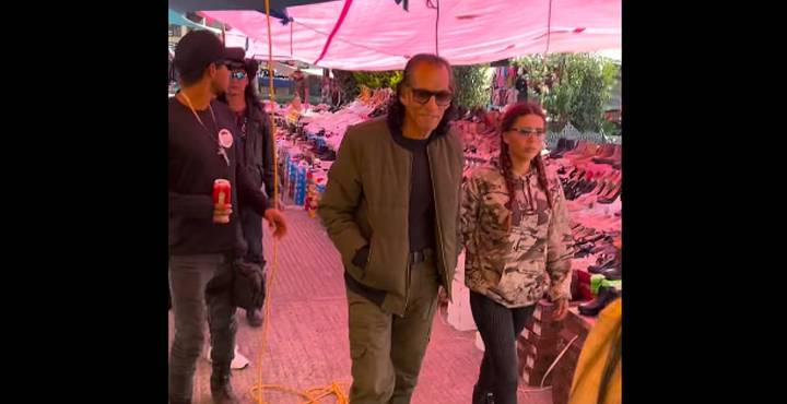 El actor Amador "Alakran" Granados graba película en Michoacán