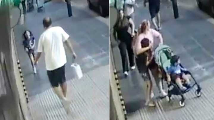 Una nena fue pateada por un hombre en plena vereda de Palermo