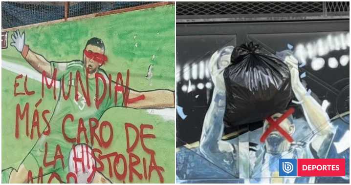"Robo" arbitral desata crisis en fútbol argentino: vandalizaron murales de Messi y Dibu Martínez