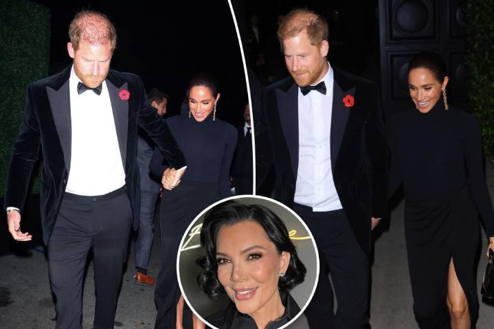 Meghan Markle and Prince Harry have date night out at Kris Jenner's 70th birthday bash
