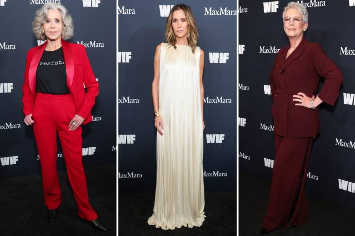 WIF Honors 2025 red carpet: Jane Fonda, Kristen Wiig, Jamie Lee Curtis and more