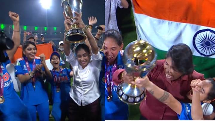 Watch: Mithali Raj Says ‘Thank You’, Jhulan Goswami Gets Emotional After Harmanpreet Kaur Hands Over The Women’s World Cup Trophy