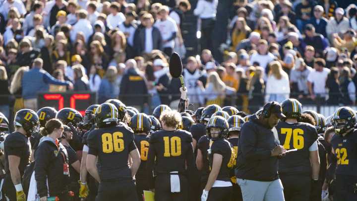 DePauw football celebrates fourth straight win in Monon Bell rivalry vs Wabash