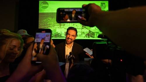 Zohran Mamdani in Puerto Rico for an annual conference of New York political insiders