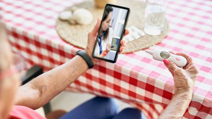 Many Medicare patients can’t get telehealth during the shutdown : Shots