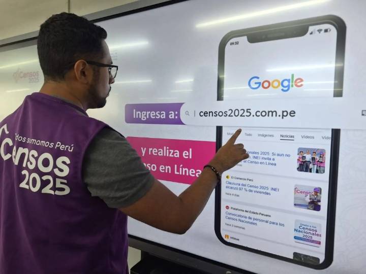 INEI presenta el "Censo en Línea" para quienes no se censaron entre agosto y octubre