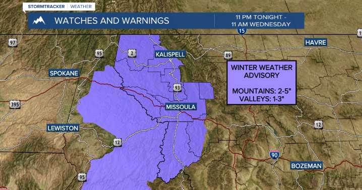 Weather Forecast: Snow showers return tonight