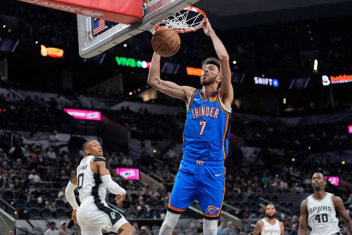 You can stream OKC vs LA Clippers live for free tonight on NBA and Peacock NBA basketball is free