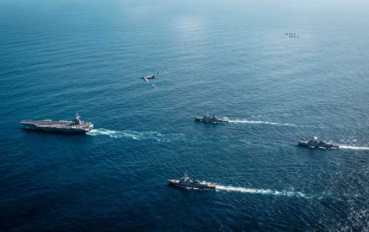 EE. UU. divulga primeras imágenes del portaaviones Gerald R. Ford sumándose a la operación en el Caribe