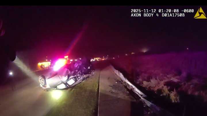 North Richland Hills police pursuit ends with crash, DWI arrest
