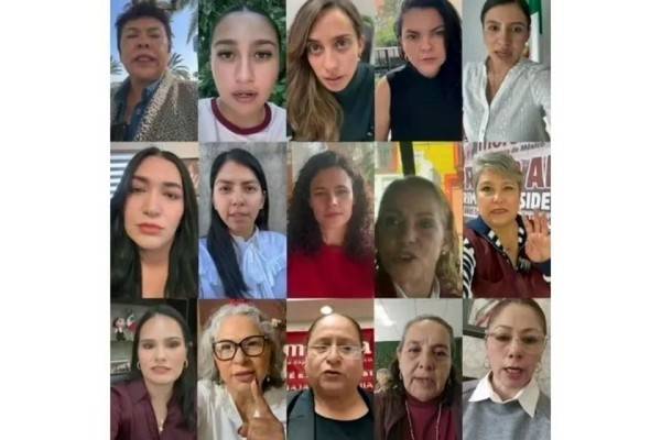 Arropan a Sheinbaum las mujeres de la dirigencia de Morena