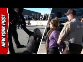 Group of Mothers ZIP-TIED and DETAINED by Police While Protesting ICE Arrest at Chicago Daycare