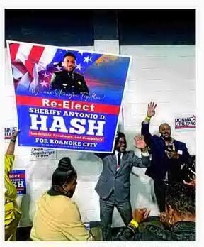 Antonio Hash wins reelection as Roanoke sheriff, defeating his former colleague