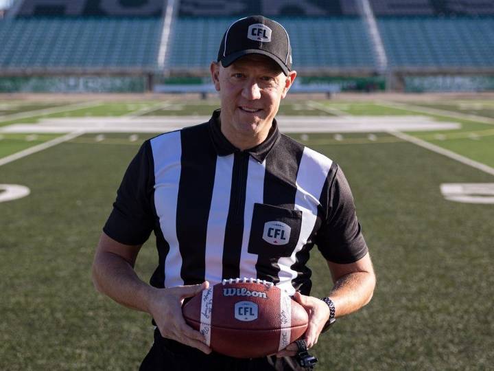 From CEBL to CFL, two-sport official Mike Ciona whistles while he works