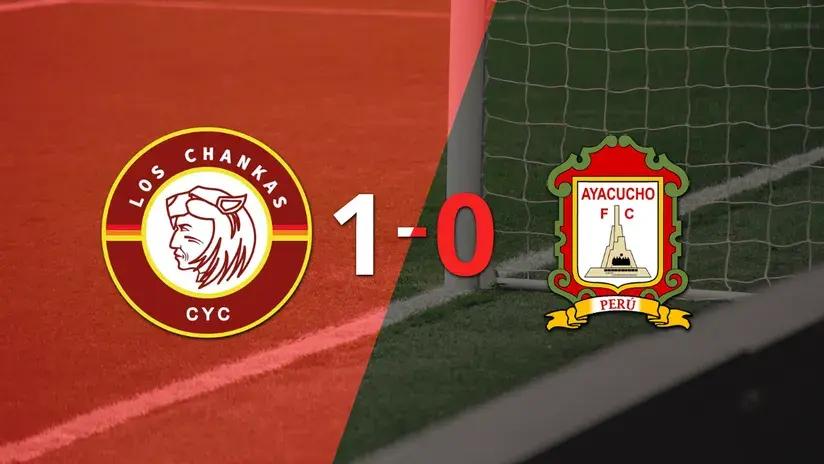 Liga 1: Con un solo gol, Los Chankas derrotó a Ayacucho FC en el estadio Los Chankas