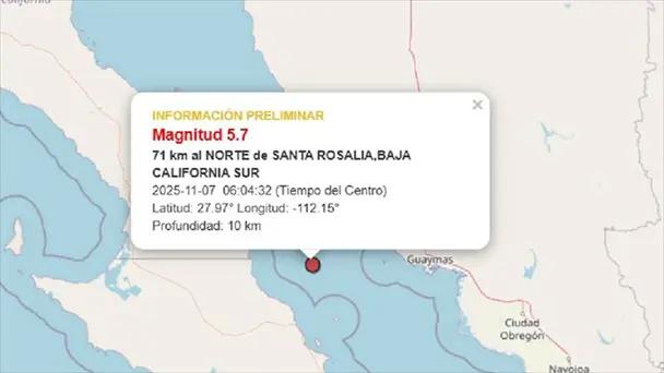 Tiembla en Guaymas por tercer día consecutivo