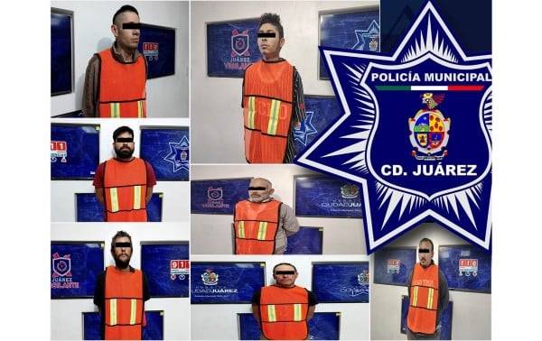 Capturan municipales a siete prófugos de la justicia