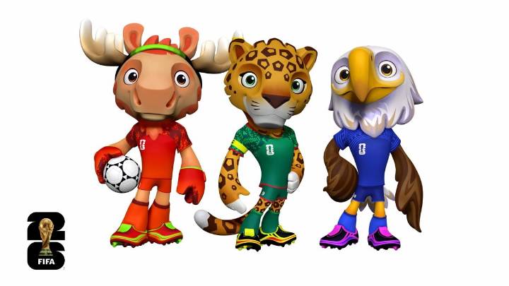 Mascotas oficiales de la Copa Mundial de la FIFA visitan el Área de la Bahía