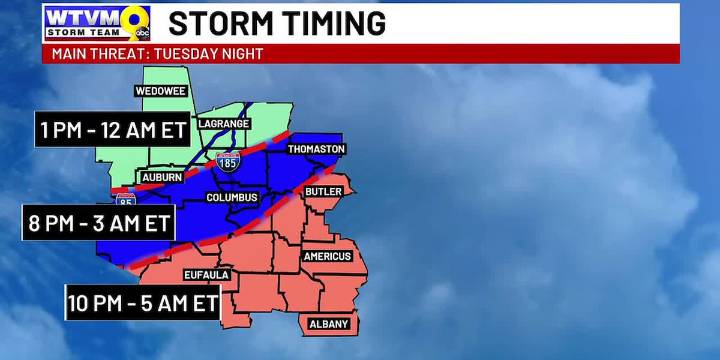 Meteorologist Tyler Allender gives update on possible severe weather