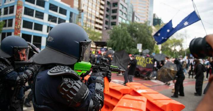 Masks and rock throwers as protest violence escalates