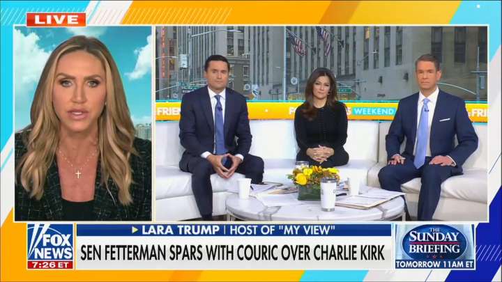 Lara Trump Blasts Katie Couric on Fox News Over Explosive Charlie Kirk Exchange