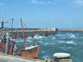 Tres embarcaciones de la Flota Amarilla se hundieron en el Puerto Caleta Paula por los vientos extremos