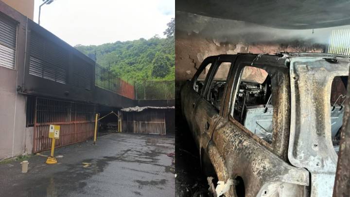Incendio en Caracas deja más de 10 carros quemados y 150 vecinos desalojados