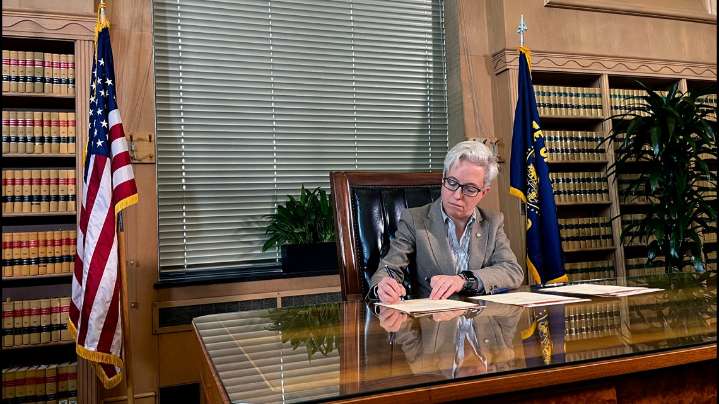 Kotek signs stopgap transportation bill; Republicans file petition to refer gas tax hike to voters