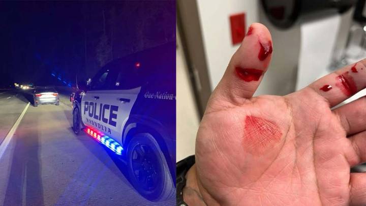 Magnolia police officer left bleeding after DWI suspect bit him, peed in his vehicle