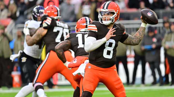 Browns QB Dillon Gabriel's stats against Baltimore Ravens
