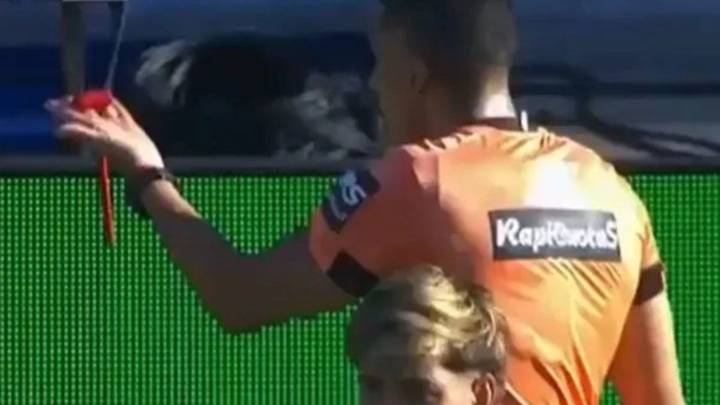 Detuvieron al hincha de Gimnasia que arrojó un martillo al árbitro en pleno partido