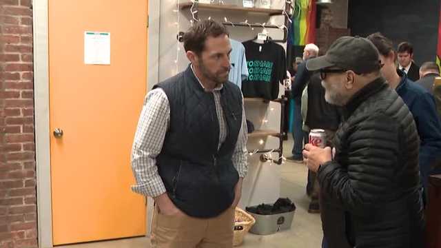 Colorado Rep. Jason Crow visits New Hampshire to campaign for Maura Sullivan