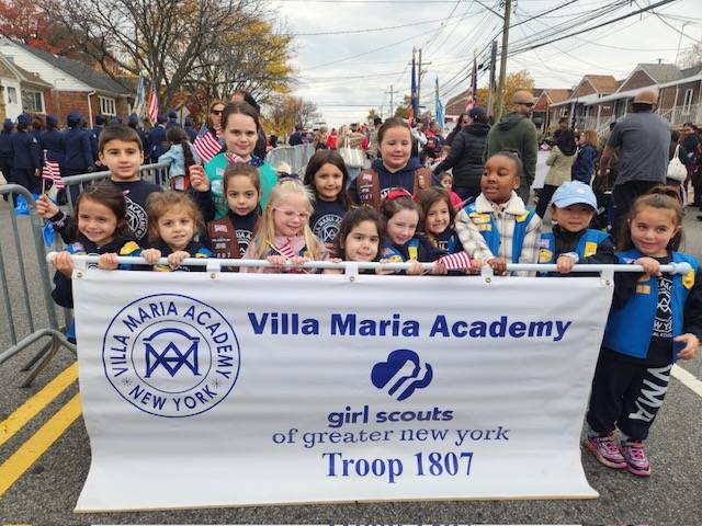 Photos: Villa Maria Academy Girl Scouts Troop 1807 take part in Veterans Day parade