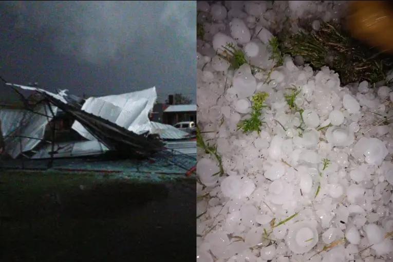 Tormenta con granizo y viento provocó destrozos en Buenos Aires: video
