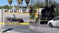 Motociclista Muere Tras ser Arrollado por una Pipa en la Carretera a General Zuazua, Nuevo León