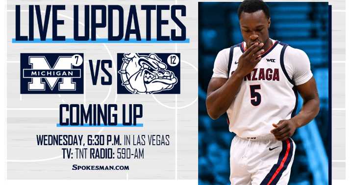 Live updates: No. 12 Gonzaga, No. 7 Michigan clash in Players Era Festival championship