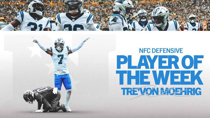 Tre'von Moehrig is named NFC defensive player of the week
