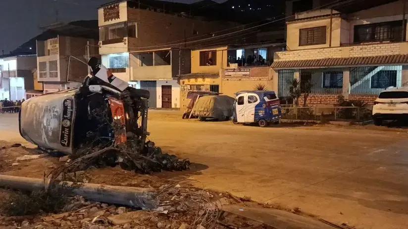 Villa María del Triunfo: despiste de una combi deja un fallecido y 15 heridos en la zona de Nueva Esperanza