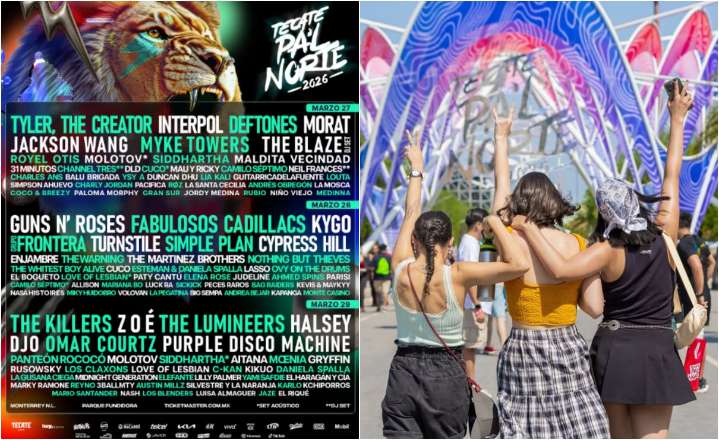 Tyler, The Creator, Guns n´ Roses y The Killers encabezan el cartel de Tecate Pa´l Norte 2026
