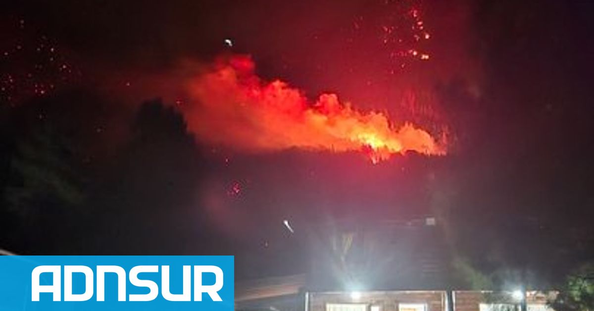 El viento complica el incendio en Epuyén: más de 180 brigadistas trabajan en la zona