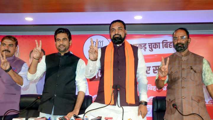 Tarapur, Lakhisarai results: Amid the NDA landslide, how are BJP Deputy CMs Samrat Choudhary and Vijay Kumar Sinha faring?