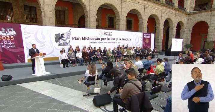 "Seguridad de Michoacán es prioridad nacional"; presentan Plan por la Paz y la Justicia