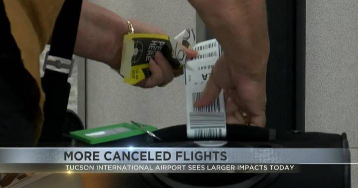 Flight cancellations hit Tucson travelers amid FAA cuts