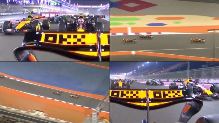 Así fue la espectacular salida de Qatar: Verstappen devora a Norris y Alonso y Sainz suben dos puestos