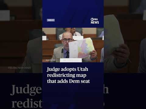 WATCH: Judge adopts Utah redistricting map that adds Dem seat