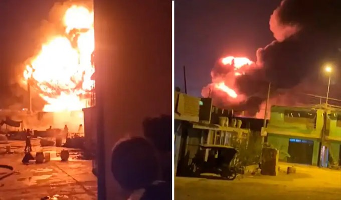 Incendio consume almacén en Chosica: llamas estuvieron a punto de alcanzar casas aledañas