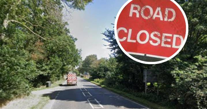 Drivers to face hour-long diversion as A140 closed near Eye
