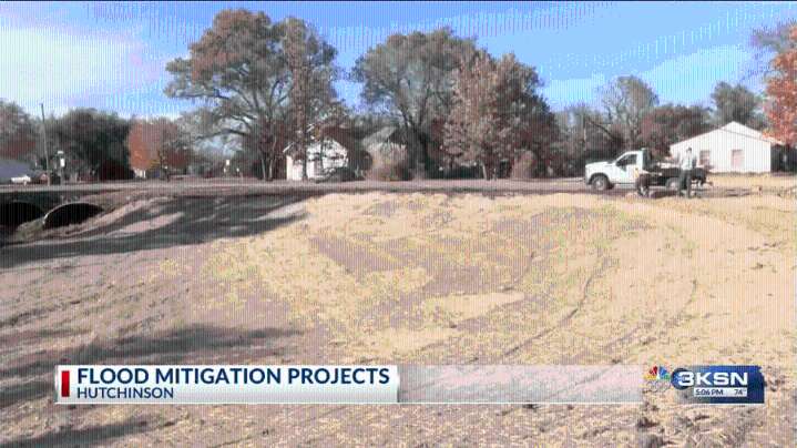 Hutchinson completes first flood mitigation project